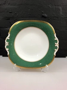 Coalport Athlone Green Eared Cake / Bread Plate 10" Wide - Picture 1 of 7