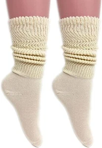 Calcetines holgados ligeros de algodón para mujer - extrafinos, 2 pares, talla 9-11 | suaves - Imagen 1 de 7