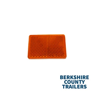 Genuine Erde Amber Side Reflectors Rectangular Self Adhesive MP69025B x 2 - Picture 1 of 1