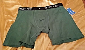 XL Tommy John Cotton Stretch Hammock Pouch Trunk Boxer Brief Green - Picture 1 of 4