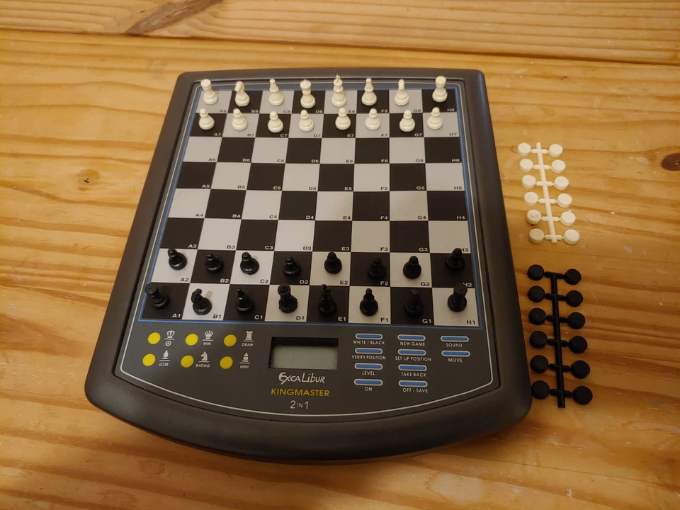 EXCALIBUR King Master 2 in 1 Electronic Chess & Checker Game  (#k5) - Image 1 of 1