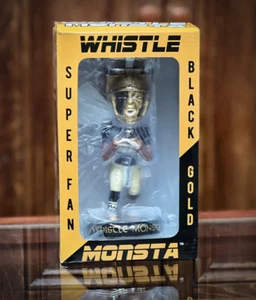 WHISTLE MONSTA New Orleans Saints NFL Super Fan WHO DAT NATION Bobblehead NIB! - Picture 1 of 2