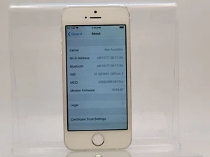 Apple iPhone 5S - 32GB - Silver (ME345LL/A) Unlocked - Zdjęcie 1 z 9