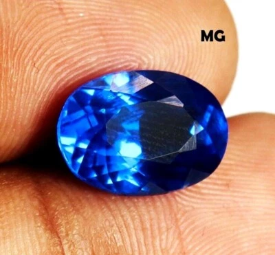 Natürlich Zertifiziert Selten Kobaltblau Spinell 10.00 Karat Ovaler Schliff Lose - Bild 1 von 4