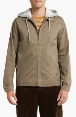 Volcom Rexton Hooded Jacket Medium, MUSHROOM - Image 1 of 3