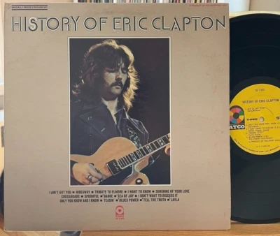 Eric Clapton The History of Eric Clapton Vinyl 2 LP Atco SD2-803 Layla Badge VG+ - Image 1 of 4