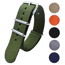 Watch Strap Nylon One Piece Band Military Army Diver 18mm 20mm 22mm MOD