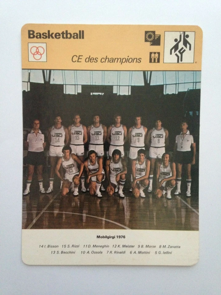 CARTE EDITIONS RENCONTRE 1977 / BASKETBALL - IGNIS - MOBILGIRGI VARESE - Photo 1/1