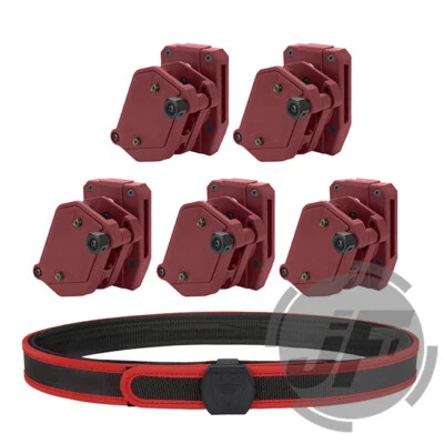 IPSC USPSA 1.5in Shooting Belt 5x Multi-Angle High Speed Pistol Magazine Holster - Image 1 of 4