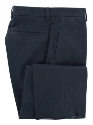 Incotex Dark Blue Solid Pants - Slim - (IN303781810) - Image 1 of 4