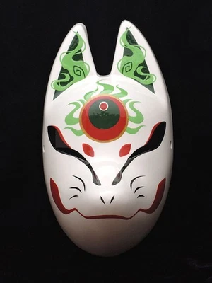 Komendo fox mask Houju Full Face Hand Painted Japan shipping Free - Image 1 of 4