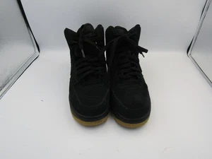 Nike Air Force 1 High Size 6.5 Youth Black Gum Suede - Picture 1 of 8