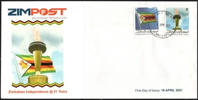 Zimbabwe 2021 Independence @ 41 Years FDC (Br2196) — 第 1/2 张图片