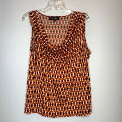 Top Le Suit Negro Naranja 2X TALLA PLUS Foto 1 de 4