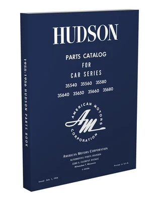 1955-1956 Hudson Hornet and Wasp Master Parts Book Illustrated Part Catalog - Image 1 of 4