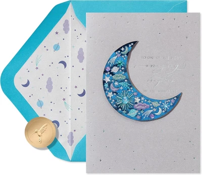 Tarjeta de aniversario para pareja Love Shine brillante elegante tarjeta de felicitación con sobre Foto 1 de 4