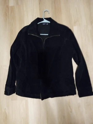 Chaqueta/abrigo Sonoma Life + Style pana cremallera completa cuello negro para mujer talla 1X Foto 1 de 4