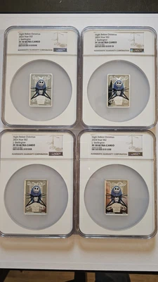 2024 Jack Skellington NIGHT BEFORE CHRISTMAS Niue $2 PF70 Ultra Cameo OGP & COA - Image 1 of 4