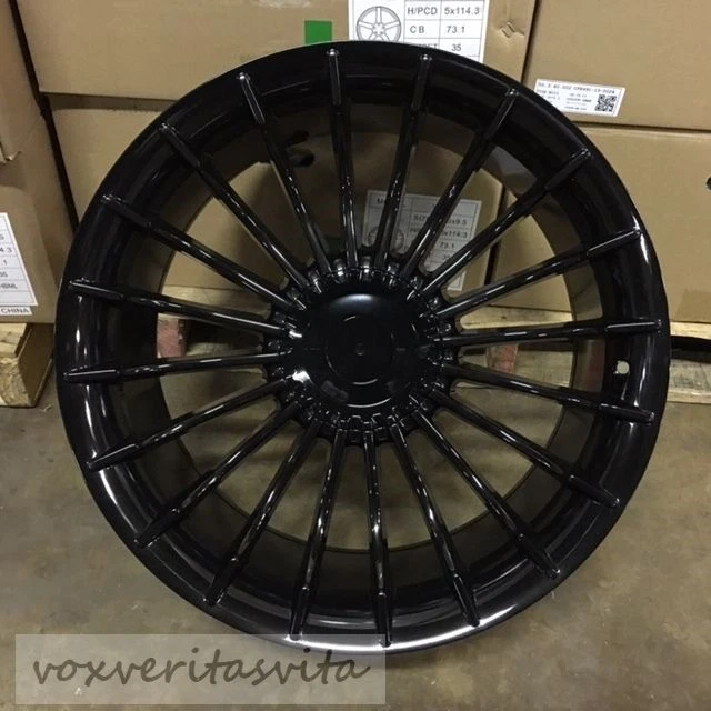20" B7 STYLE GLOSS BLACK WHEELS RIMS ALPINA FITS BMW F01 740I 740LI 750I 750LI Foto 1 de 1