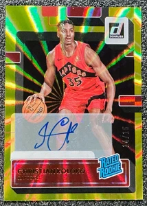 Christian Koloko 2022-23 Donruss #233 Yellow Laser Holo Auto /15 (RC, AU) - Picture 1 of 2