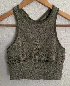 NEW Sz XS/S Free People FP Movement Sports Bra Crop Good Karma Green - Picture 1 of 8