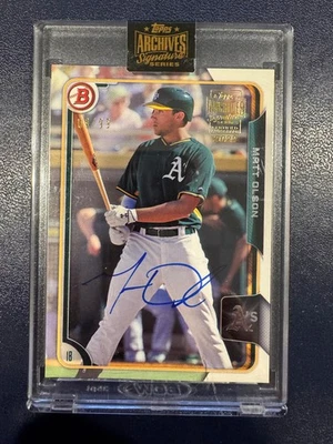 2023 Topps Archives Signature Series Matt Olson Auto Autograph #9/99 - Image 1 of 2