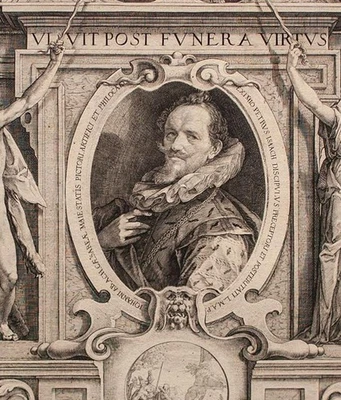 Hans von Aachen manierismus Kupferstich Jan Saenredam nach Pieter Isaacsz 1605 - Bild 1 von 4