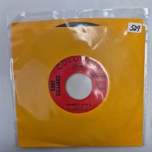 ANDY WILLIAMS- SOMETHING 7" 45 RPM LIKE NEW OOP - Picture 1 of 2