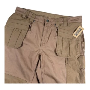 NWT Duluth Trading Fire Hose Apron Pants Brown Carpenter Utility Pockets 38x32 - Picture 1 of 11