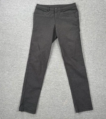 Pantalones Lululemon Para Hombre 32x34 Gris Delgado ABC Tech Lona Brezo Ciudad Exterior Foto 1 de 4