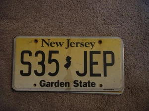 PLACA NUEVA JERSEY (ARTESANAL) COMPRA TODOS LOS ESTADOS AQUÍ ENVÍO GRATUITO - Imagen 1 de 1
