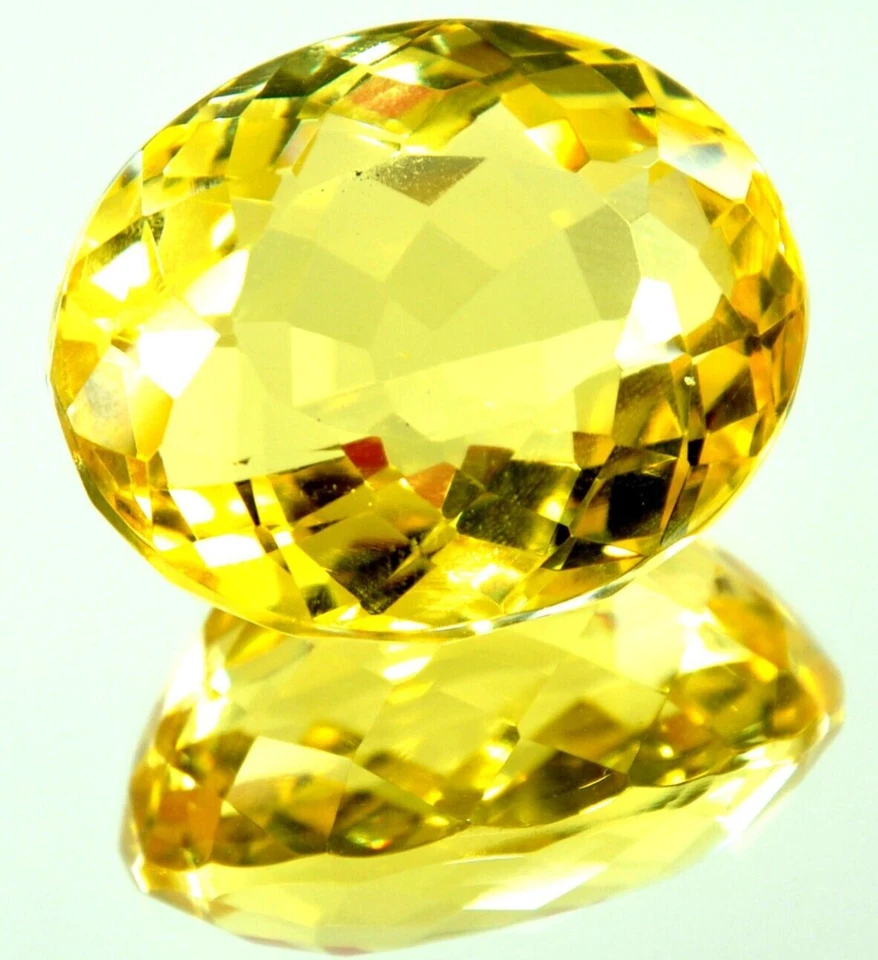 Large Yellow Citrine 82.35 Ct. Oval Cut AAA+ Loose Gemstone for Ring & Pendant - Image 1 of 4