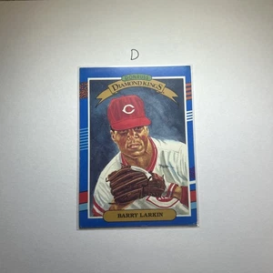 Donruss 1991 - Diamond Kings Barry Larkin #5 rayas rojas superior derecha - Imagen 1 de 2