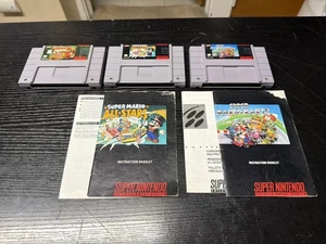 Super Mario Kart Game & Manual Only SNES Super Nintendo Fast Shipping - Picture 1 of 9