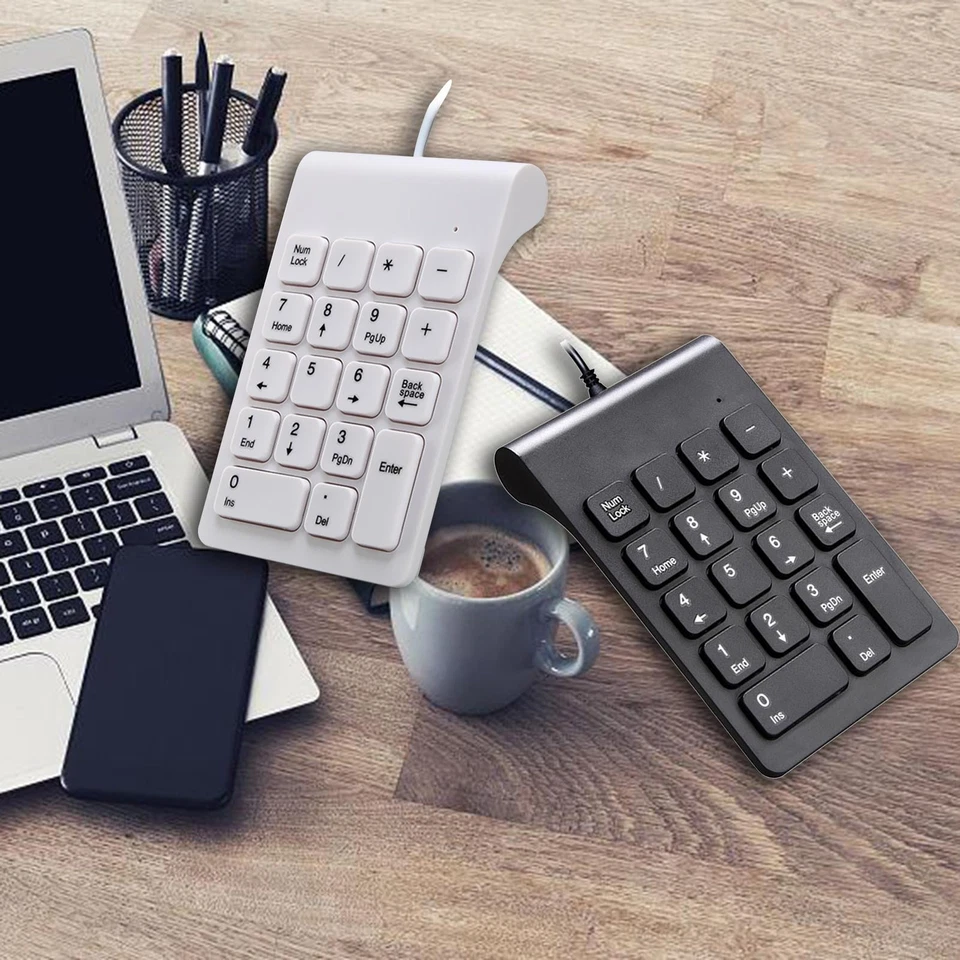 Wired USB Numeric Keypad 18 Keys Numpad Keyboard for PC Compact Stylish Faster - Image 1 of 1