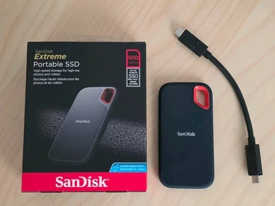 Sandisk Extreme Portable SSD - 1000 MB/s, noch 100% Zustand - Bild 1 von 3