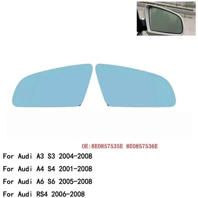 Espejo retrovisor izquierdo derecho cristal audi a3 s3 a4 s4 a6 s6 rs4 2001-2008 Foto 1 de 4