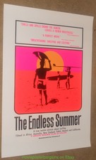 ENDLESS SUMMER MOVIE POSTER  27x40 Repro SURFING ! BLACK LIGHT Silk Screened !!