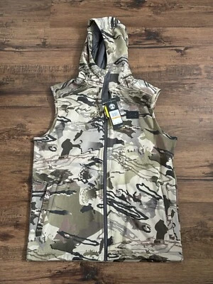 Under Armour Rut Fleece Vest Hoodie 'Camo' (size us mens S) - Image 1 of 4