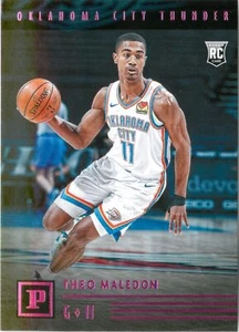 Theo Maledon RC 2020-21 Chronicles Pink Parallel Panini Rookie Card#128 Thunder - Picture 1 of 2