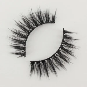 Maquillaje Cruz Pestañas Hechas a Mano 3 Pares Falsas 3D Gruesas 100% Pestañas Visón Real - Imagen 1 de 10