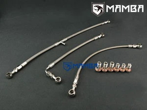 SAAB 9000 Aero B202 B204 B234L TD04HL 15G Turbo Oil & Water Line / No More Leak - Picture 1 of 2