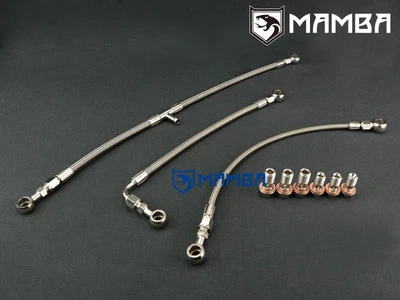 Línea turbo de aceite y agua SAAB 9000 Aero B202 B204 B234L TD04HL 15G / Sin más fugas Foto 1 de 2