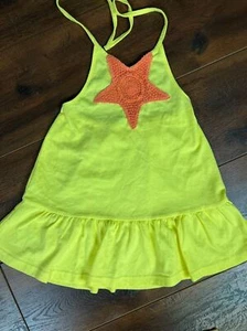 Túnica halter amarilla Gymboree 2008 para niñas talla 9 ¡con estrella naranja! - Imagen 1 de 6