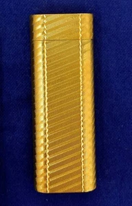 Cartier 1980 Must De Cartier Gold Plated Wave Line Pattern Lighter - Picture 1 of 9