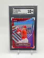 2023 Topps Finest Shohei Ohtani Kintsukuroi Red/Gold Refractor SSP SGC 10 JB