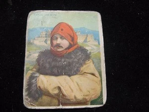 Tarjeta de tabaco Hassan World's Greatest Explorers Sven Hedin - Imagen 1 de 2