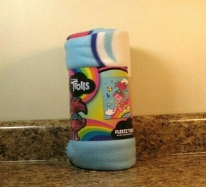 Dreamworks Trolls Poppy Rainbow Fleece Throw Blanket 40 x 50 NEW - Picture 1 of 3