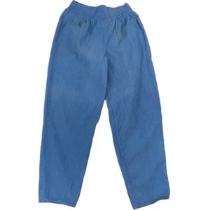 Vintage Kuzzins Corduroy Trouser Pants Girls Sz 12 Blue High Waisted Straight - Picture 1 of 9