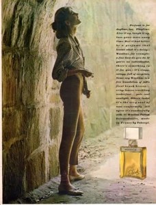 Vintage Beauty Fashion ad 1966 Perfume Woodhue by Faberge Toss your Woes Away - Picture 1 of 1